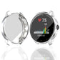 Silver TPU protective case for Garmin Vivoactive 3 Music, raised watch bezel