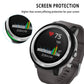 Black TPU protective watch case with raised bezel, screen-edge coverage
