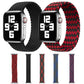 Mixed Color Nylon Braided Single Loop Replacement Watchbands For Apple Watch Series 6 & SE & 5 & 4 44mm / 3 & 2 & 1 42mm, S, M, L