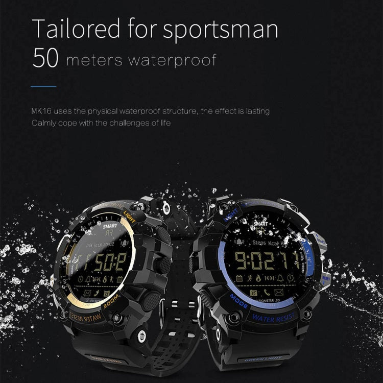 Black waterproof smartwatch with dual circular displays and rugged band