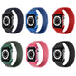 Braided watch straps with protective cases in navy, royal blue, red, and more
