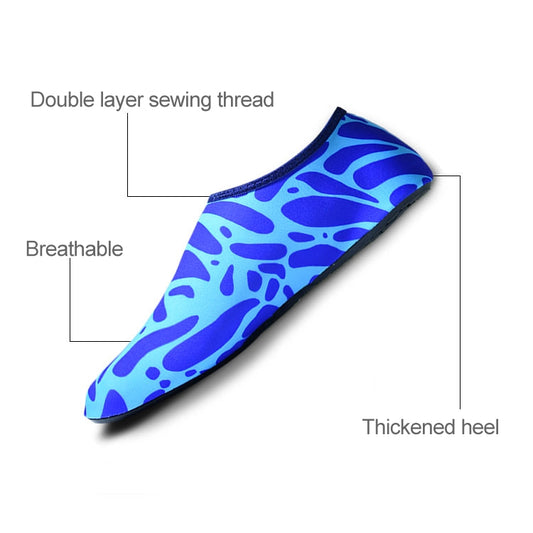 Non-slip Wear-resisting Thick Rubber Sole Diving Shoes and  Socks, One Pair, XXXS, XXS, XS, S, M, L, XL, XXL, XXXL