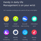 Smartwatch feature icons for sports, health, and sleep monitoring