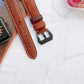 Big Head Buckle Leather Replacement Watchbands For Apple Watch Series 6 & SE & 5 & 4 40mm / 3 & 2 & 1 38mm, For Apple Watch Series 8&7 41mm / SE 2&6&SE&5&4 40mm / 3&2&1 38mm