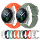 Assorted silicone watch strap bands set in multiple colors with metal buckles