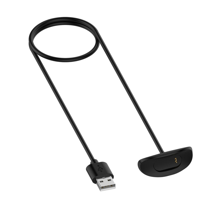 USB-A magnetic charging cable with black flat dock and 1m length