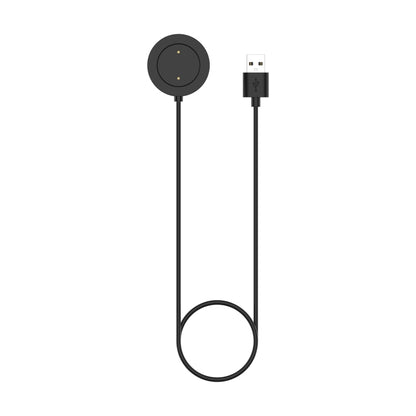 Black USB magnetic charging cable with round dock and USB-A connector