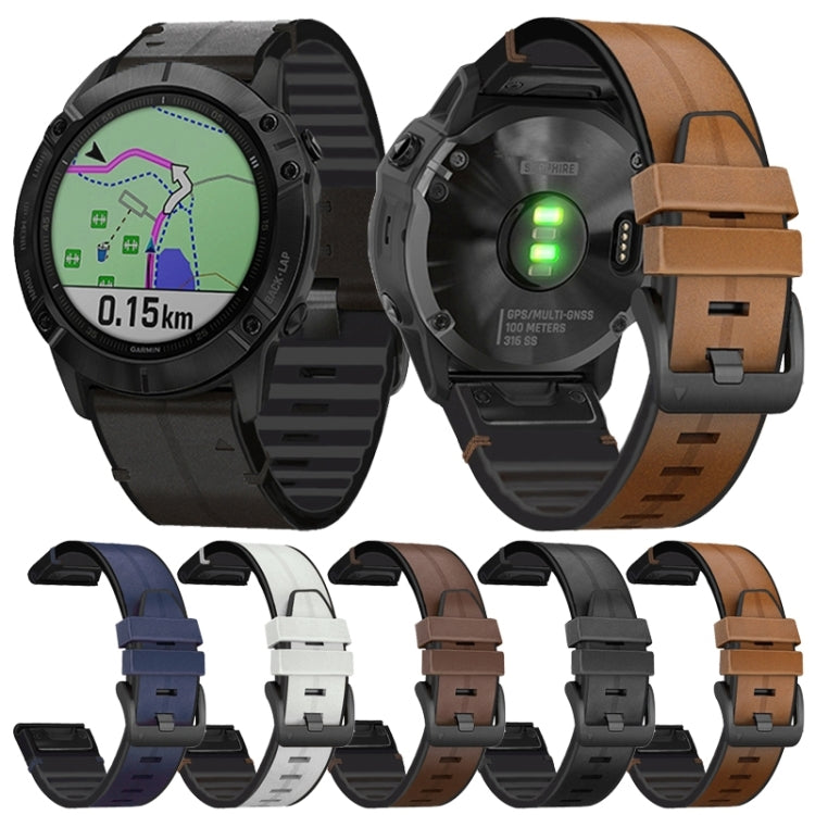 Set of silicone and leather watch straps in blue, white, brown, and tan with buckles.