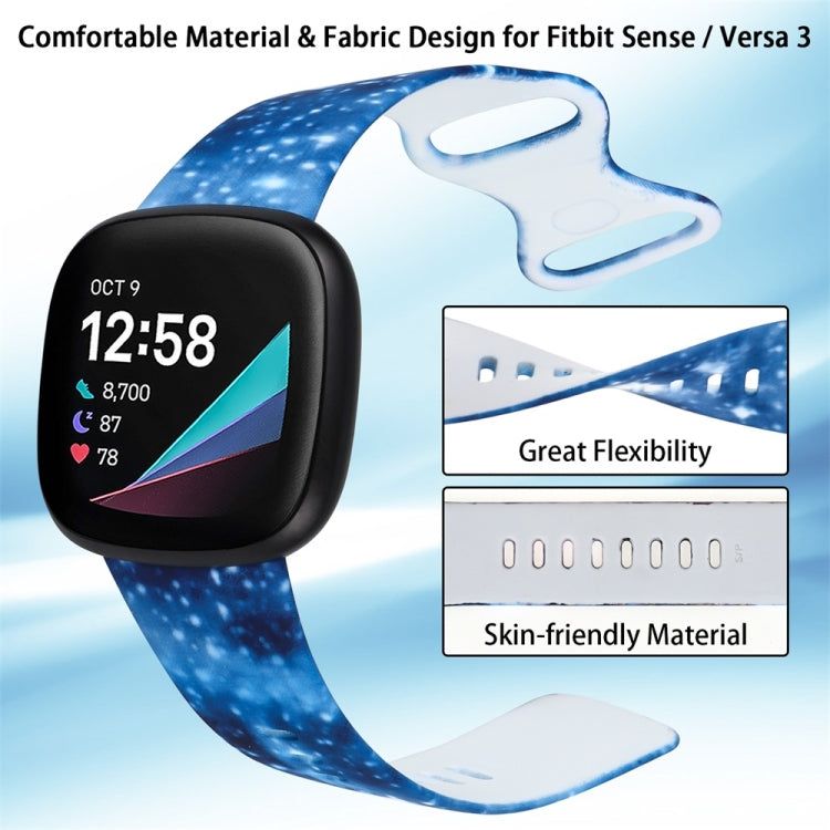 For Fitbit Versa 3 Printing Replacement Strap Watchband, S