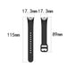 For Samsung Galaxy Fit SM-R370 Silicone Steel Shrapnel Black Buckle Replacement Strap Watchband