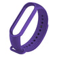 Silicone replacement watch strap for Mi Band 6, purple, with perforated holes