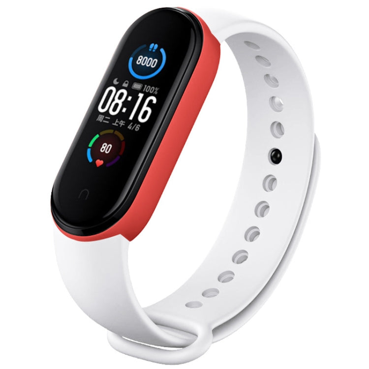 For Xiaomi Mi Band 6 (CA8856) Two-color Silicone Replacement Strap Watchband