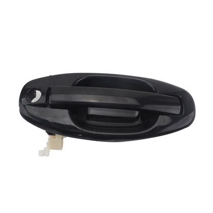 Front left exterior door handle for car, dark black with integrated pull button