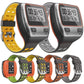 For Garmin Forerunner 310XT Two-color Silicone Replacement Strap Watchband