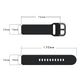 For Xiaomi Mi Watch Electroplating Buckle Silicone Replacement Strap Watchband