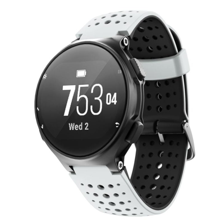 Two-color Silicone Replacement Strap Watchband, For Garmin Forerunner 220