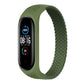 For Xiaomi Mi Band 6 / 5 / 4 / 3 / 2 Universal Silicone Elasticity Weave Replacement Strap Watchband, XS 140mm, S 150mm, M 160mm, L 170mm, XL 180mm
