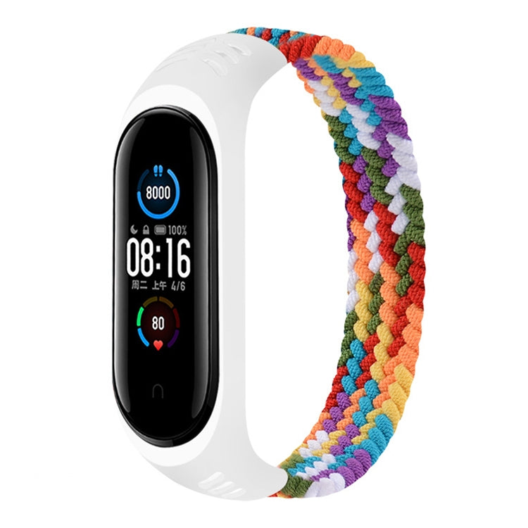 For Xiaomi Mi Band 6 / 5 / 4 / 3 / 2 Universal Silicone Elasticity Weave Replacement Strap Watchband, XS 140mm, S 150mm, M 160mm, L 170mm, XL 180mm