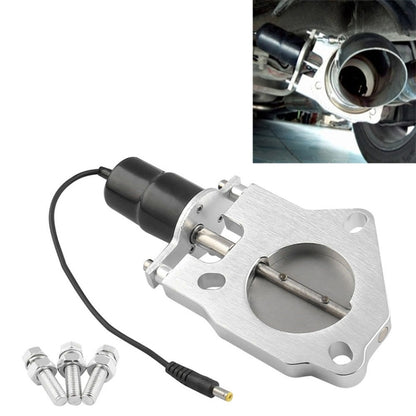 Electric exhaust cutout valve motor assembly with stainless steel bracket and wiring
