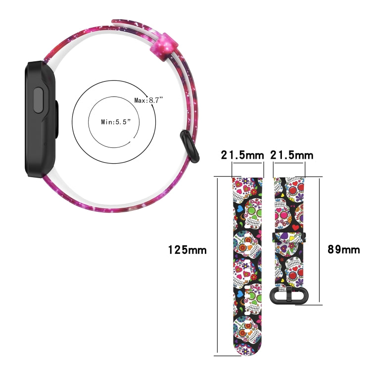 Silicone Printing Replacement Watchband, For Xiaomi Mi Watch Lite / Redmi Watch