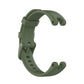 Olive silicone watch band for Garmin Lily with clasp and vent holes