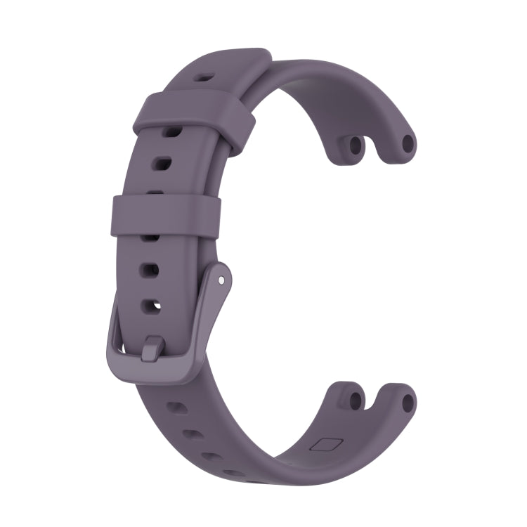 Purple silicone watch band for Garmin Lily with buckle and strap holes