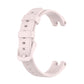 Silicone watch band for Garmin Lily in white with buckle and perforation holes