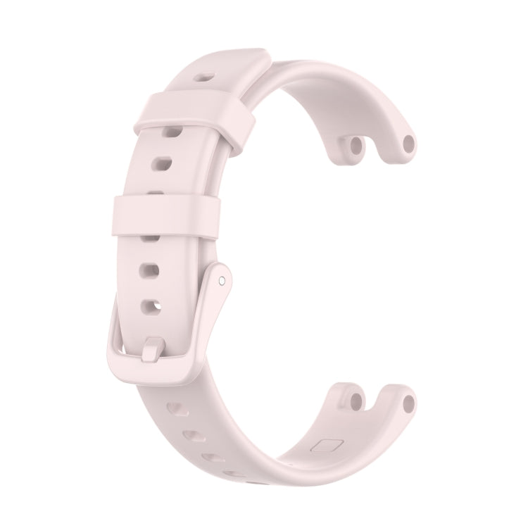 Silicone watch band for Garmin Lily in white with buckle and perforation holes