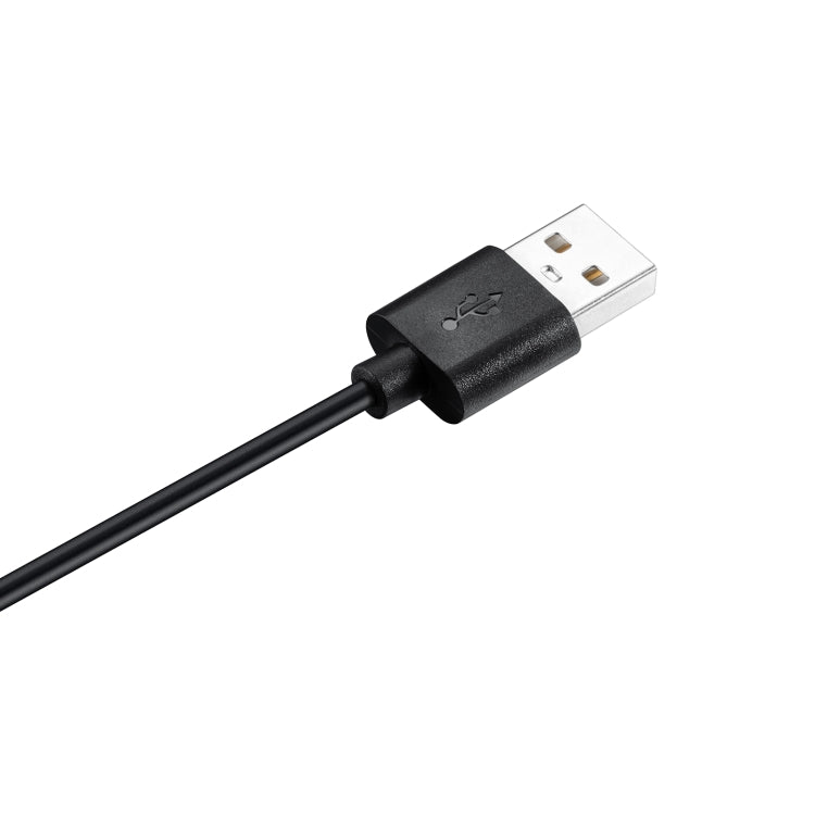 USB-A plug with black charging cable and molded strain relief