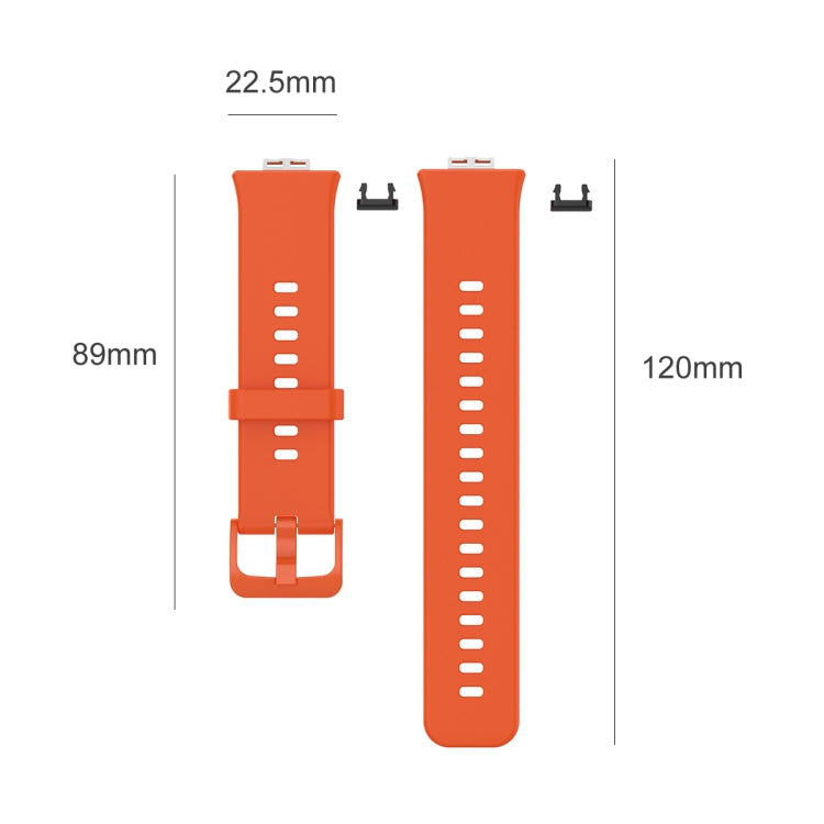For Huwei Watch Fit Protective Silicone Case + Silicone Watchband Kit