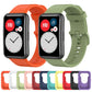 For Huwei Watch Fit Protective Silicone Case + Silicone Watchband Kit