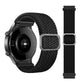 Black braided elastic watch strap with adjustable clasp, for Galaxy Watch 3 45mm