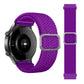 Braided nylon watch strap with adjustable clasp, purple weave