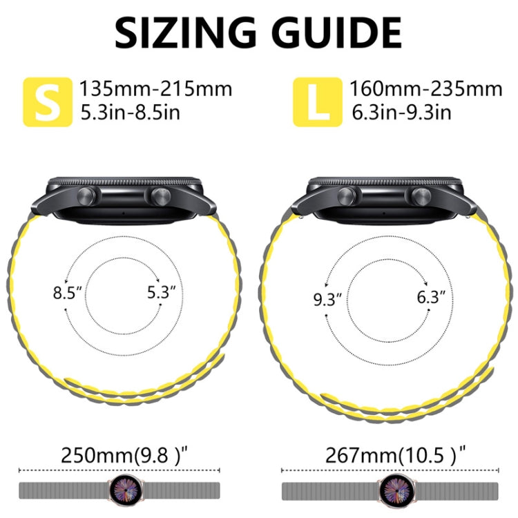 Universal Silicone Magnetic Replacement Strap Watchband, 20mm, 22mm, 20mm For Samsung Smart Watch, 22mm For Samsung Smart Watch