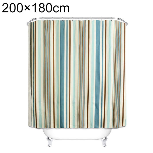 Multicolour Vertical Texture Thick Waterproof Polyester Fabric Shower Curtains, 180x180cm, 180x200cm, 200x180cm, 200x200cm, 200x220cm, 200x240cm, 180x220cm, 180x240cm, 150x180cm, 120x180cm