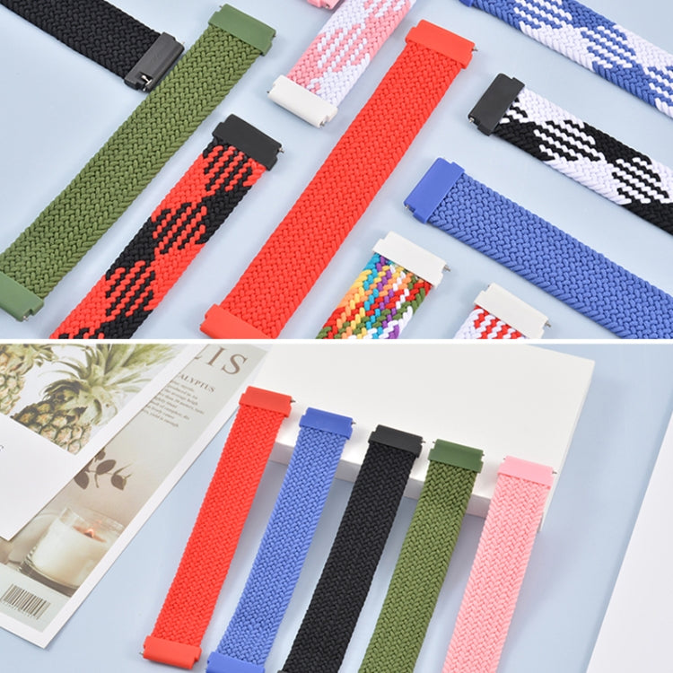 For Huawei Watch 3 / 3 Pro Adjustable Nylon Braided Elasticity Replacement Strap Watchband, 125mm, 135mm, 145mm, 155mm, 165mm
