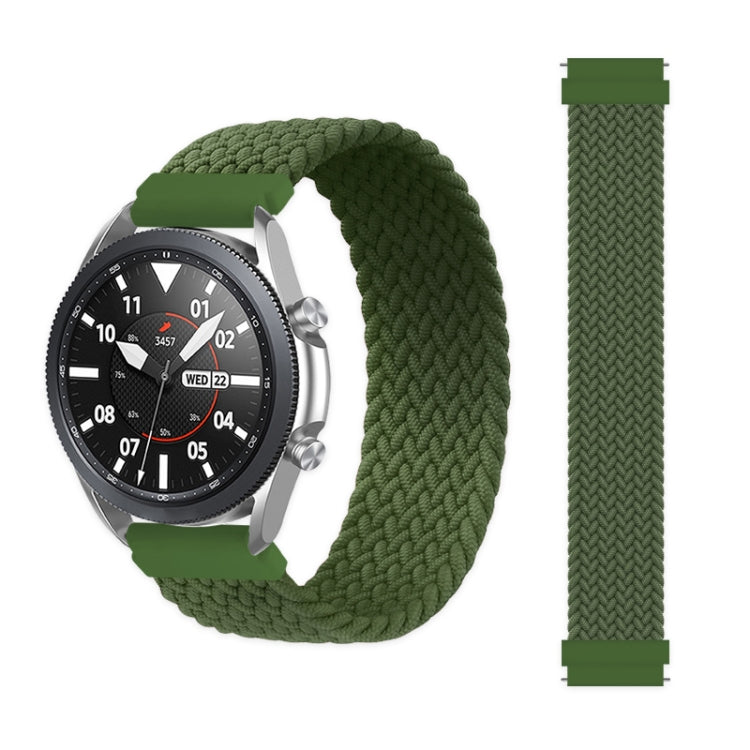 For Samsung Galaxy Watch 3 41mm Adjustable Nylon Braided Elasticity Replacement Strap Watchband, 125mm, 135mm, 145mm, 155mm, 165mm