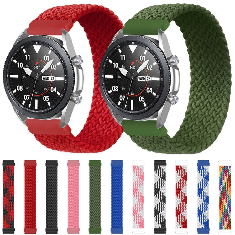 Braided nylon watch straps set in red and dark green, plus multiple color options