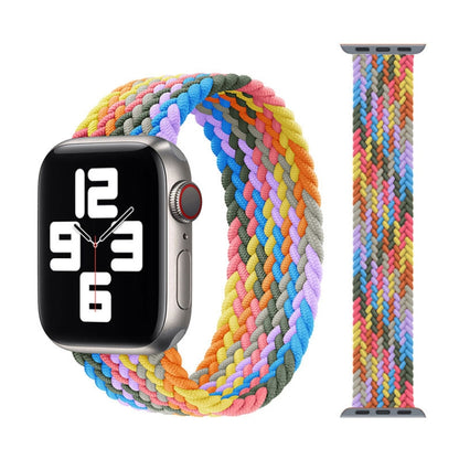 Metal Head Braided Nylon Replacement Watchbands, Size: L 165mm For Apple Watch Series 6 & SE & 5 & 4 44mm / 3 & 2 & 1 42mm, L 165mm 44mm / 42mm
