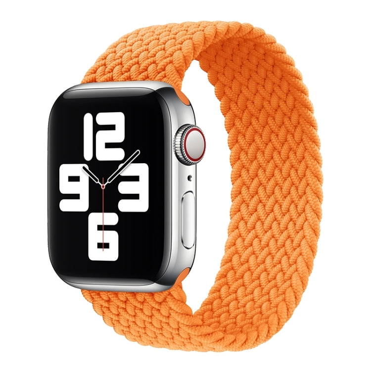 Metal Head Braided Nylon Solid Color Replacement Strap Watchband For Apple Watch Series 6 & SE & 5 & 4 44mm / 3 & 2 & 1 42mm, XS 135mm, S 145mm, M 155mm, L 165mm