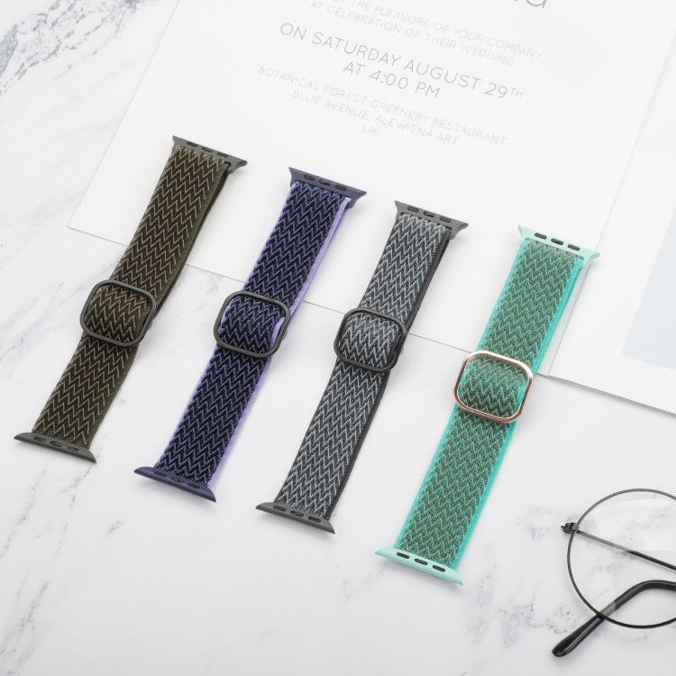 Wave Texture Nylon Replacement Watchbands For Apple Watch Series, 7 45mm / 6 & SE & 5 & 4 44mm / 3 & 2 & 1 42mm, 7 41mm / 6 & SE & 5 & 4 40mm / 3 & 2 & 1 38mm