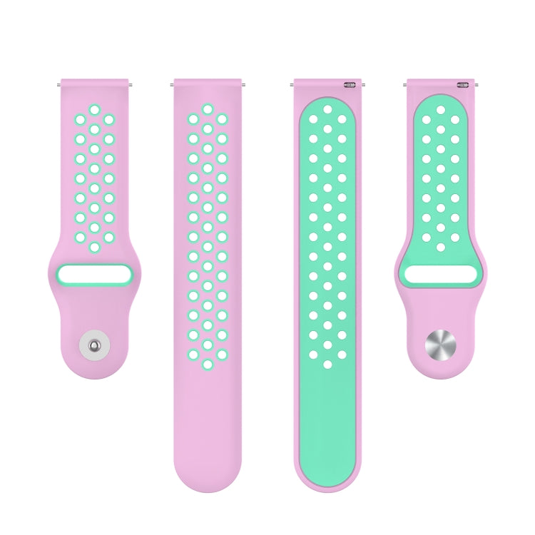 For Huawei Watch 3 / 3 Pro 22mm Two-color Silicone Replacement Strap Watchband