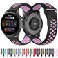 For Huawei Watch 3 / 3 Pro 22mm Two-color Silicone Replacement Strap Watchband