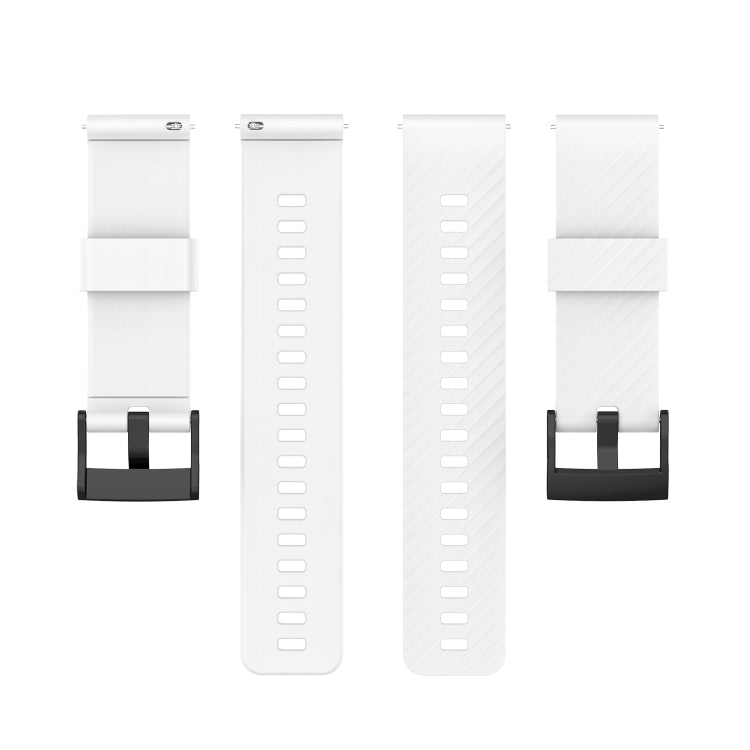For Suunto 7 24mm Solid Color Silicone Replacement Strap Watchband