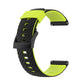 For Suunto 7 24mm Two-color Silicone Replacement Strap Watchband