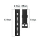 For Suunto 7 24mm Two-color Silicone Replacement Strap Watchband