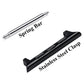 Stainless steel spring bar and clasp for watch band connector, pair
