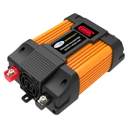 Little Wasp power inverter with red LED voltage display and orange ribbed heat-sink body