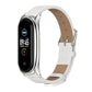 For Xiaomi Mi Band 6 / 5 Mijobs Metal Case Crazy Horse Texture PU Microfiber Plus Watch Band