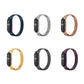 Magnetic stainless steel watch band set with mesh straps and watch cutout